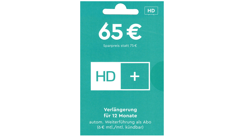 NEU: HD+ Verlängerung mit Abo