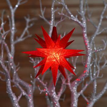 Herrnhuter Sterne A1e LED rot glitter - Sonderedition 2023