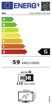 Metz Cubus 43 FA5142 UHD twin