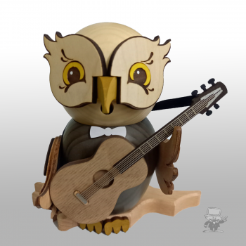 Kuhnert 37220 Räuchereule mit Gitarre