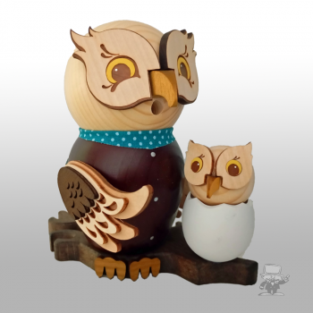 Kuhnert 37247 Kuhnert Räuchereule mit Baby