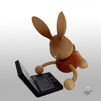 Kuhnert 52208 Stupsi Osterhase mit Laptop