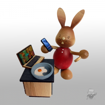 Kuhnert 52237 Stupsi Osterhase im Homeoffice
