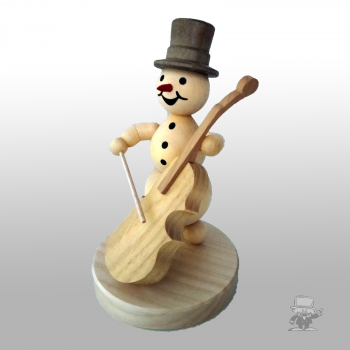 Wagner 10/5 Schneemann Musikant mit Bassgeige