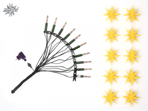 Herrnhuter Sternekette A1s LED gelb