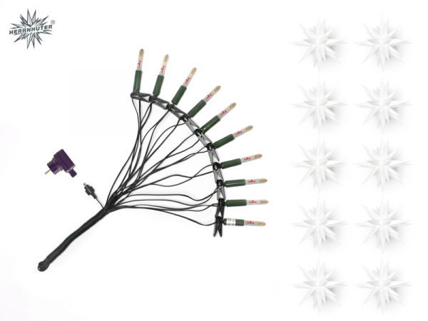Herrnhuter Sternekette A1s LED weiß