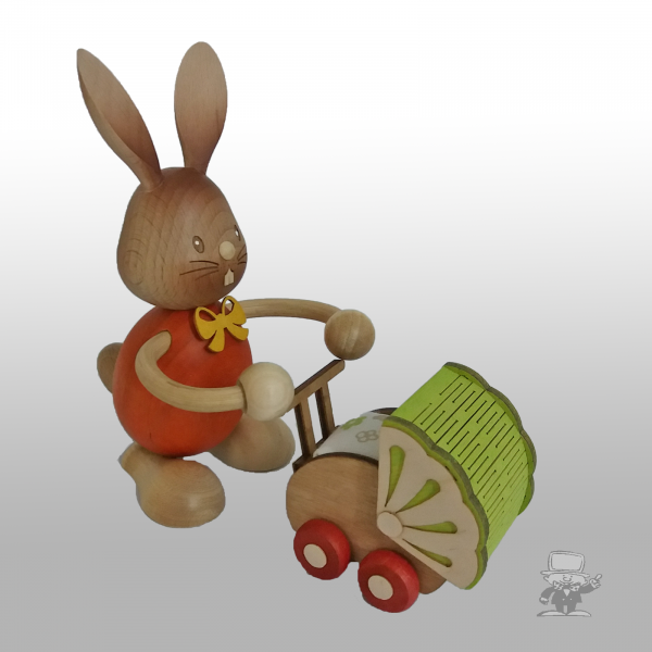 Kuhnert 52231 Stupsi Osterhase mit Kinderwagen