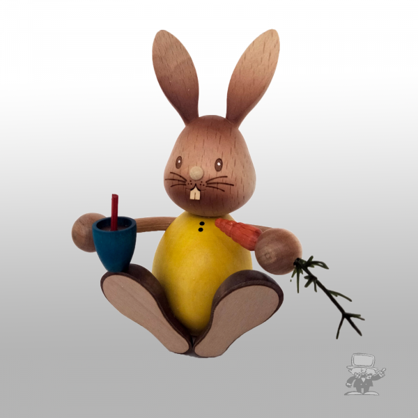 Kuhnert 52247 Stupsi Osterhase mit Möhre und Becher