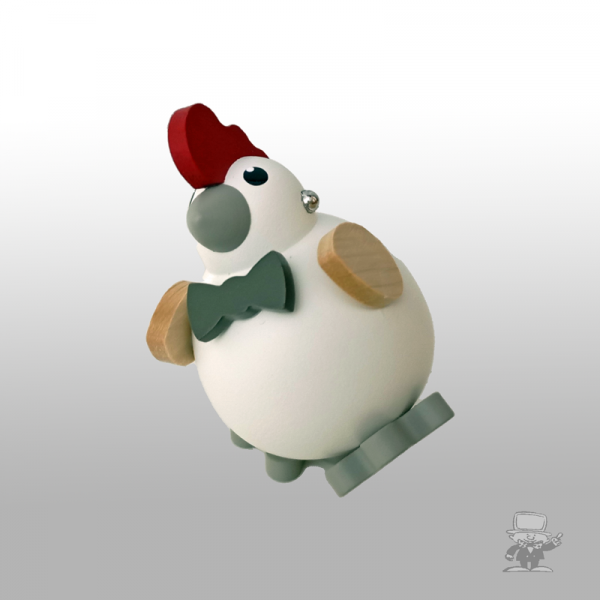 Küken Filou herausgeputzt mit Fliege