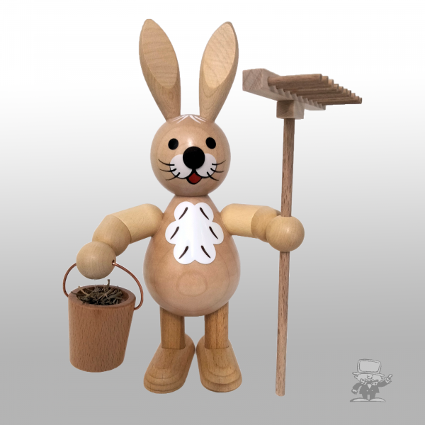 Wagner 234 Osterhase mit Eimer und Rechen
